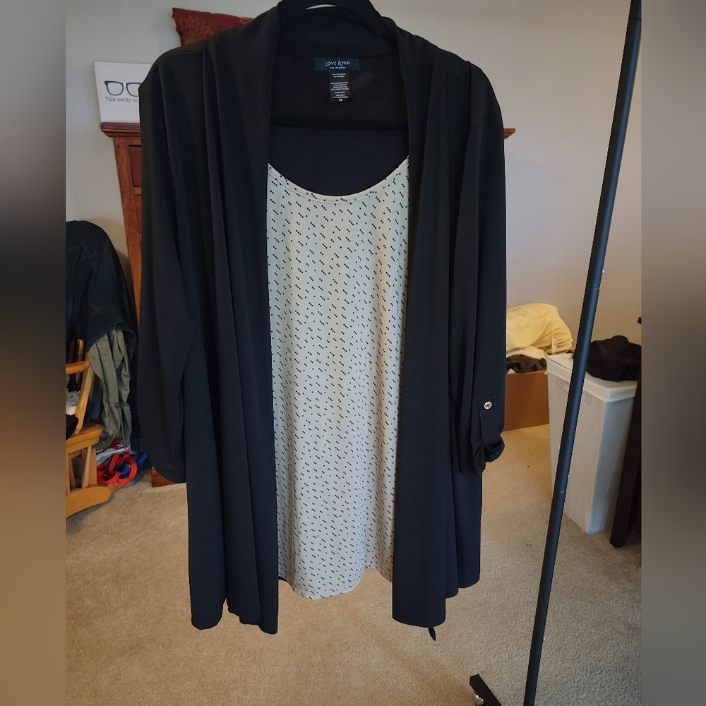 New w/o Tags One Piece Blouse with Cover-up Combo